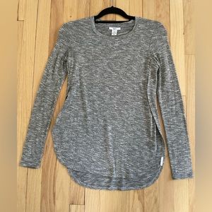 Gray Long Sleeve Women's Top